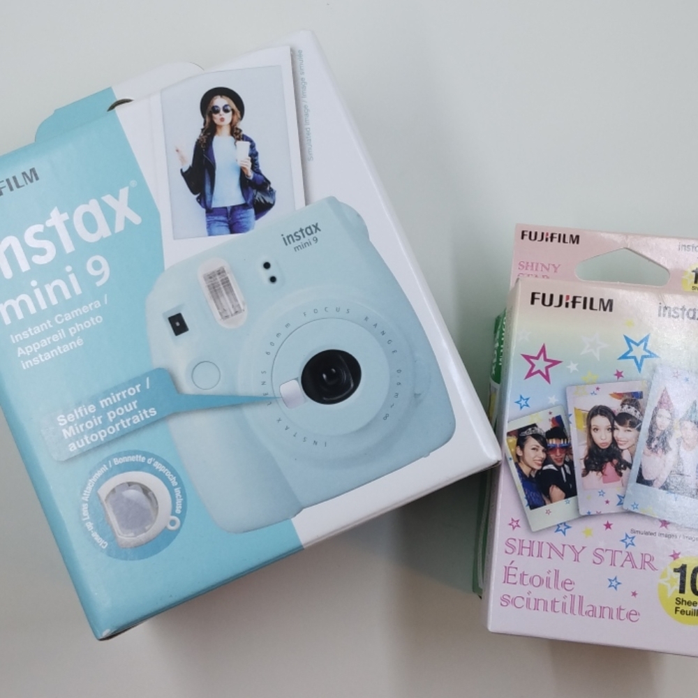 COPY - COPY - ONE Instax Mini 9 with a pack of fi…